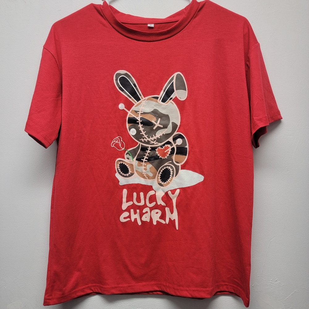 NWOT "SHEIN" Lucky Charm Red Men's T-Shirt